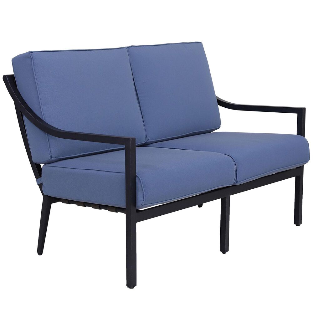 Gathercraft Charlotte Loveseat in Splendor Denim, , large