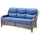 Sunwell Garden 4-Piece Firepit Set in Navy, , large