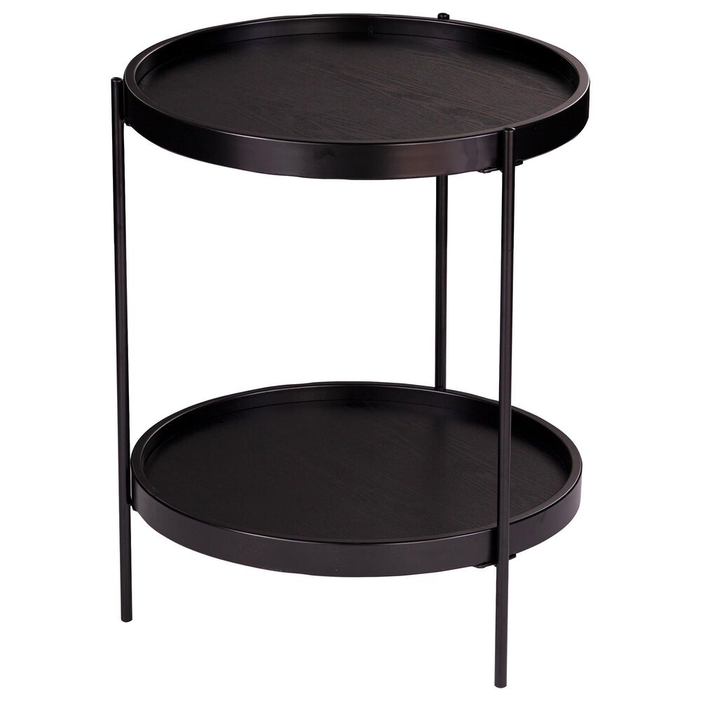 Southern Enterprises Verlington End Table in Black, , large