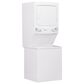GE Appliances 3.9 Cu. Ft. Front Load Washer and 5.9 Cu. Ft. Electric Dryer Stack Laundry in White, , large