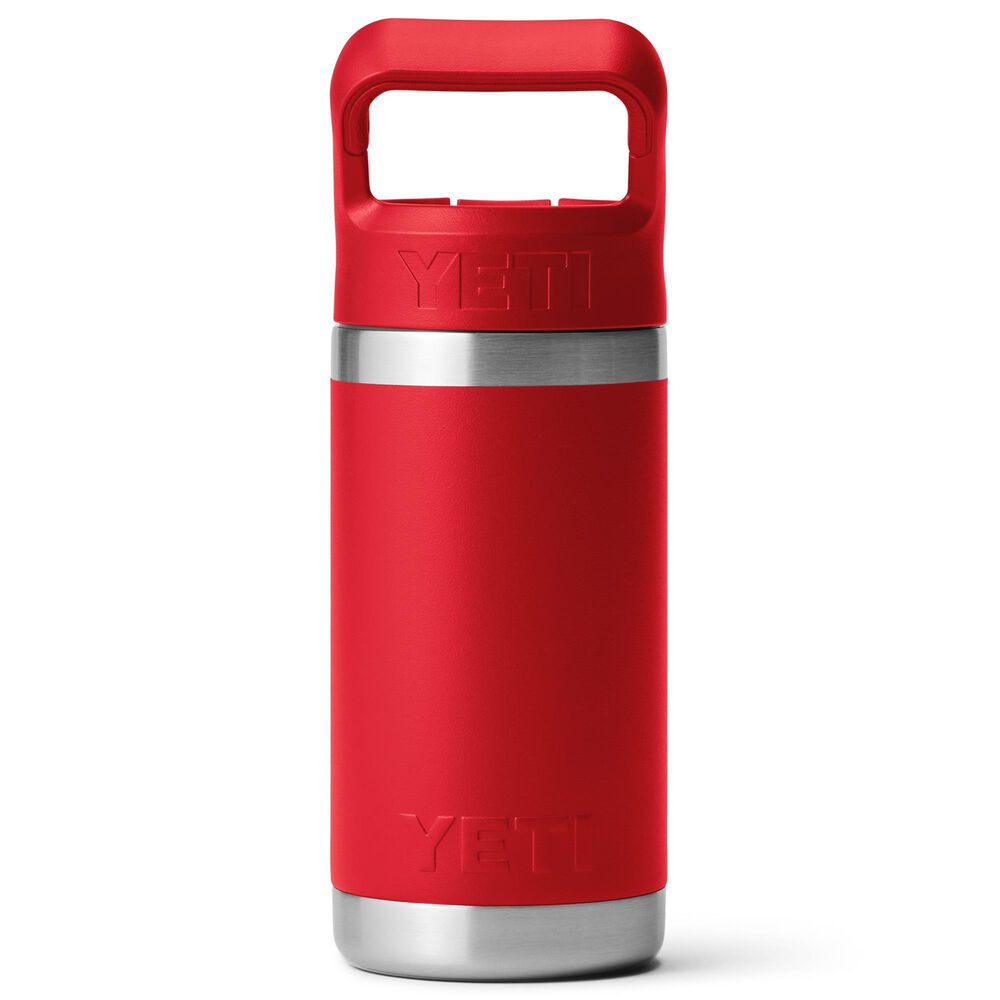 YETI Rambler Jr. 12 Oz Kids Water Bottle with Staw Cap in Rescue Red, , large