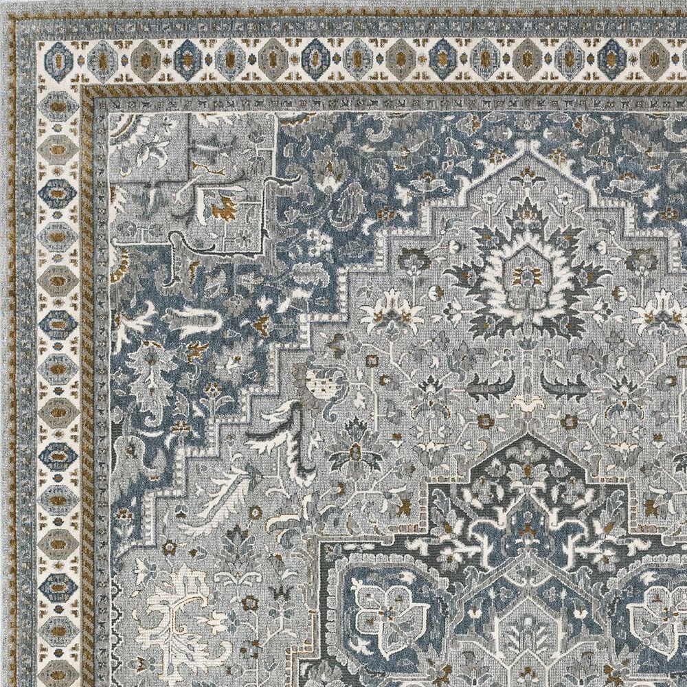 Oriental Weavers Ellington 6&#39;7&quot; x 9&#39;6&quot; Blue and Grey Area Rug, , large