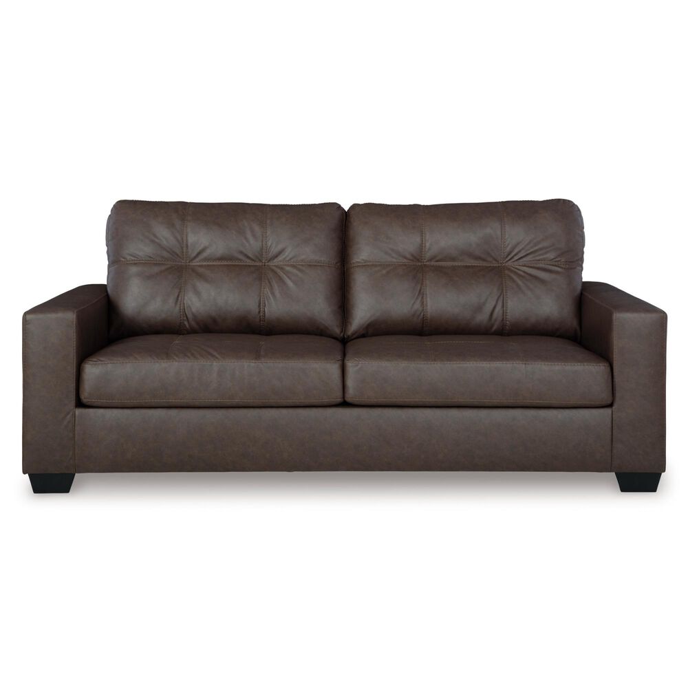 Ashley Barlin Mills Stationary Queen Sleeper Sofa in Umber, , large
