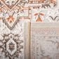 Safavieh Cabana CBN680B 8" Square Beige and Orange Indoor/Outdoor Area Performance Rug, , large