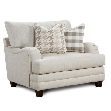 Xenia Chair and a Half in Basic Wool , , large