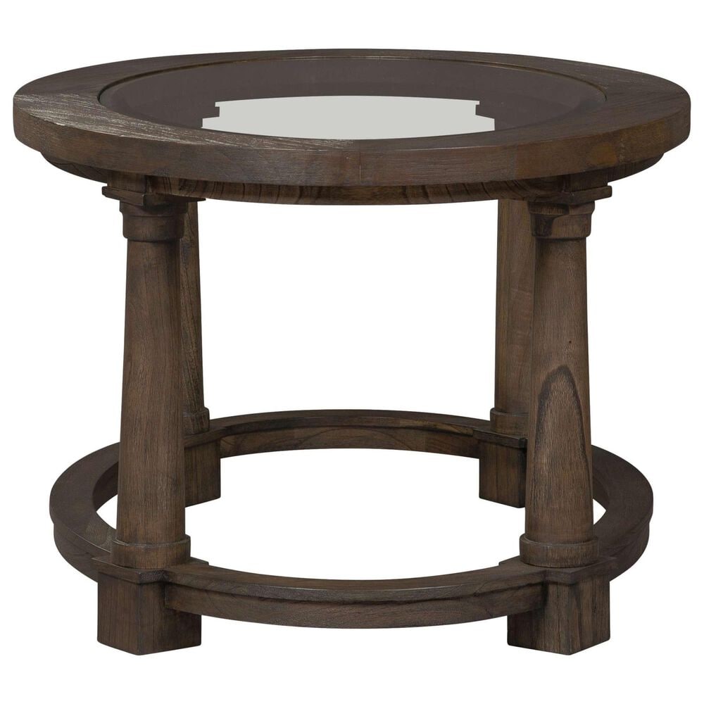 Hekman Linwood Oval Coffee Table in Brown, , large