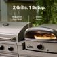Tytus 4-Burner Gas grill w/ Pizza Oven in Gunmetal Gray, , large