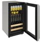 U-Line 18" Glass Door Beverage Center in Stainless Steel, , large