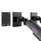 MSI Full-Motion Dual Monitor Mount for 17"-35" Screen in Matte Black and Painted Grey, , large