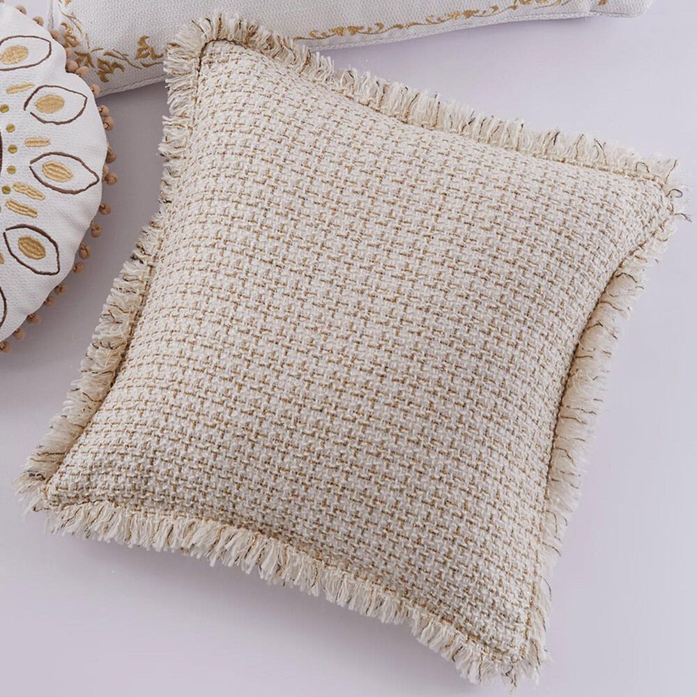 Levtex Cosima 18&quot; x 18&quot; Throw Pillow in Beige, Taupe and Cream, , large