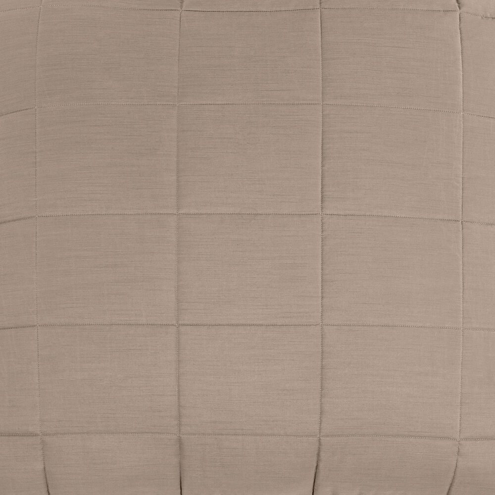 Ann Gish Slub Tencel 3-Piece Queen Quilted Coverlet Set in Cafe au Lait, , large