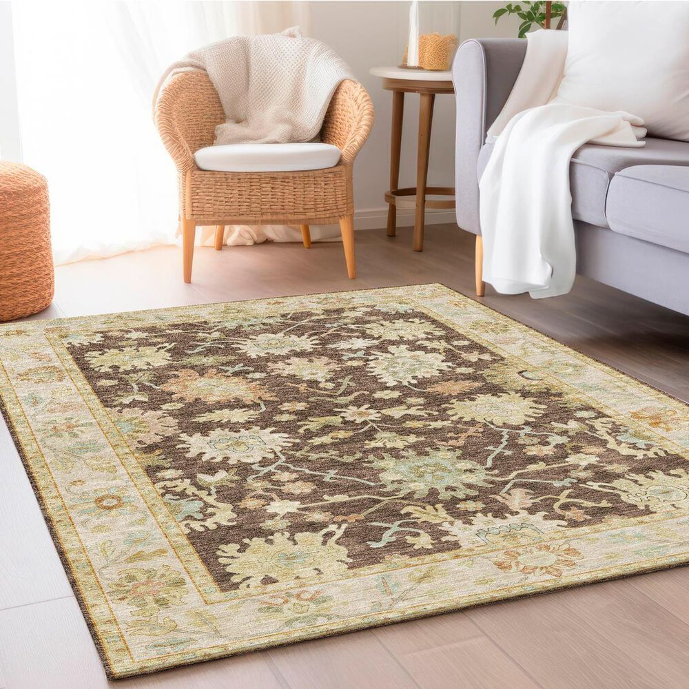 Dalyn Rug Company Hatay HY2 8&#39; x 10&#39; Chocolate Area Rug, , large