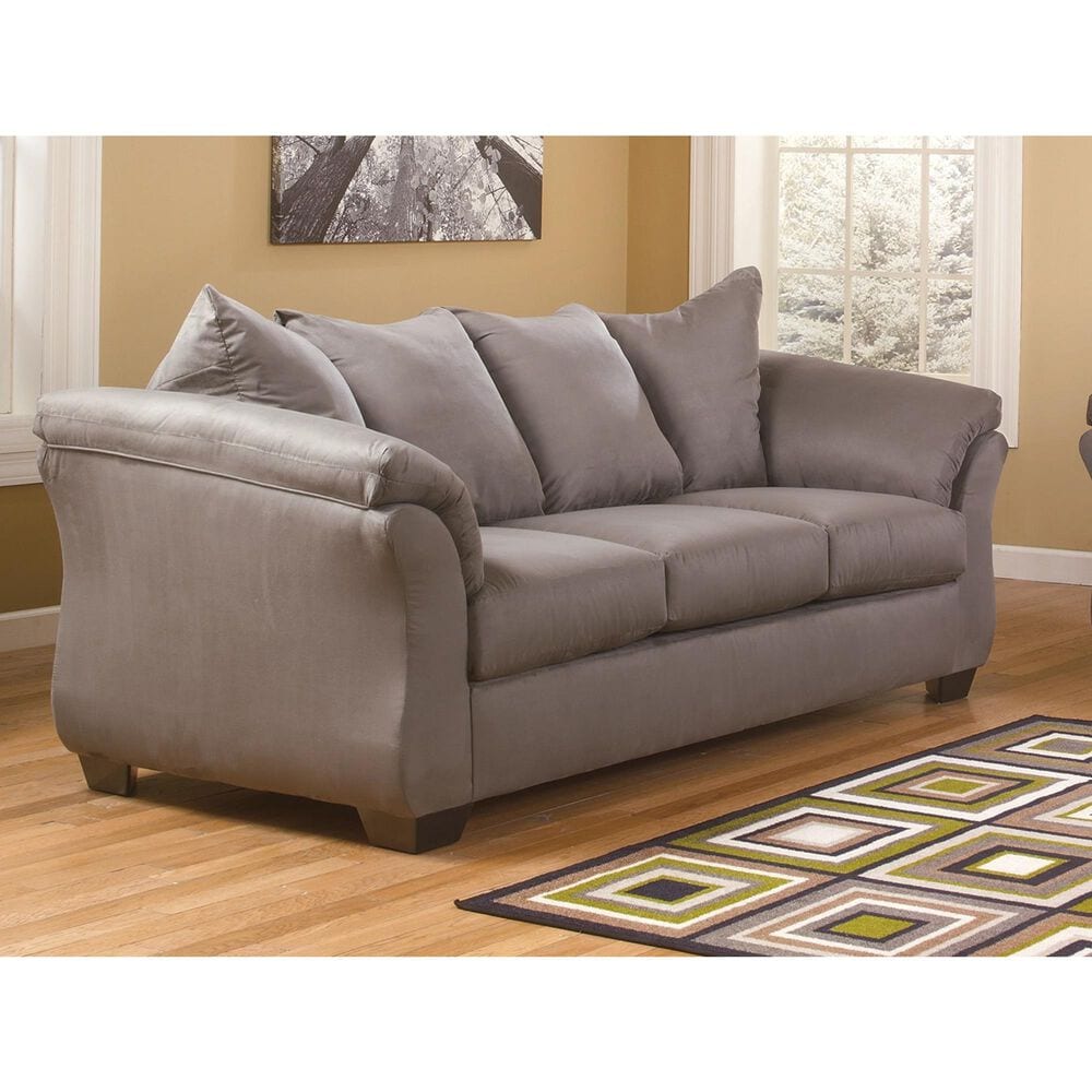 Ashley Darcy Stationary Sofa in Cobblestone, , large