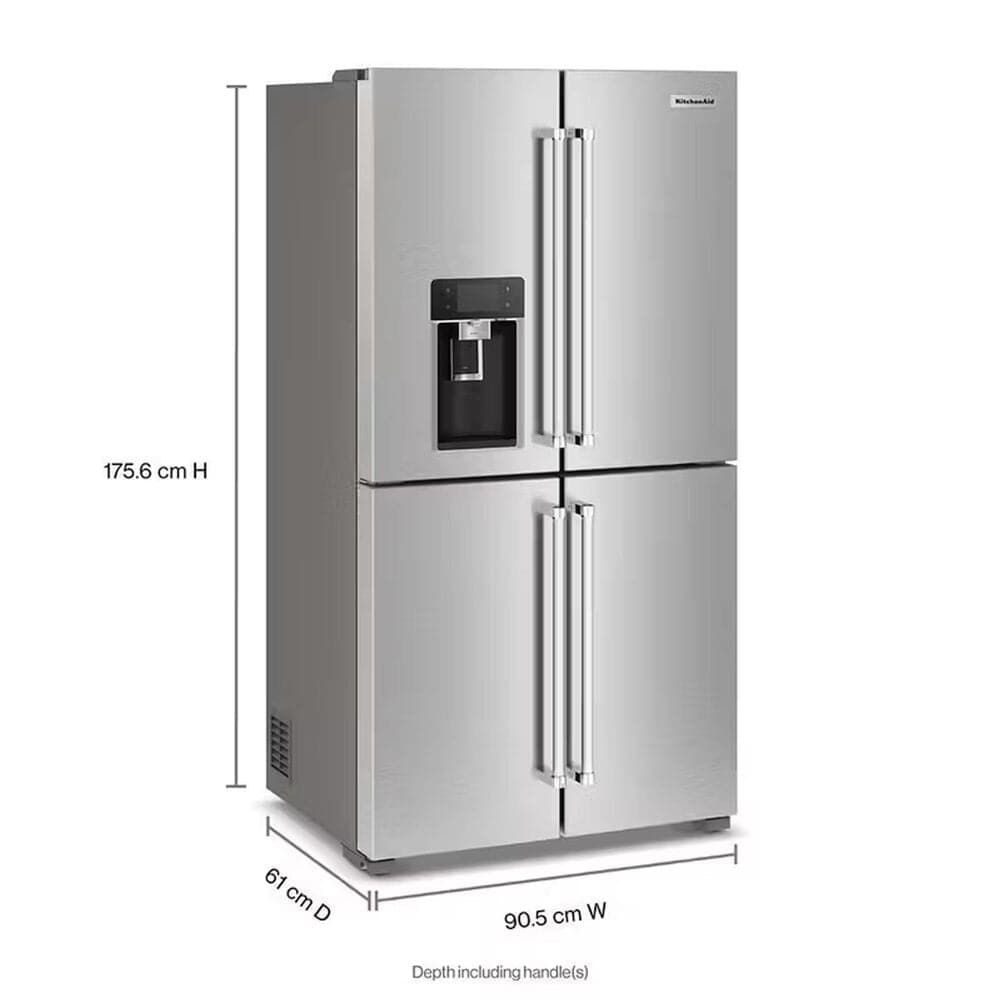 KitchenAid 19.4 cuft Quad w/ Ice&amp;Wtr, , large