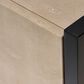 Splendor Living Hamilton Faux Shagreen 1-Drawer Side Table in Taupe and Black, , large