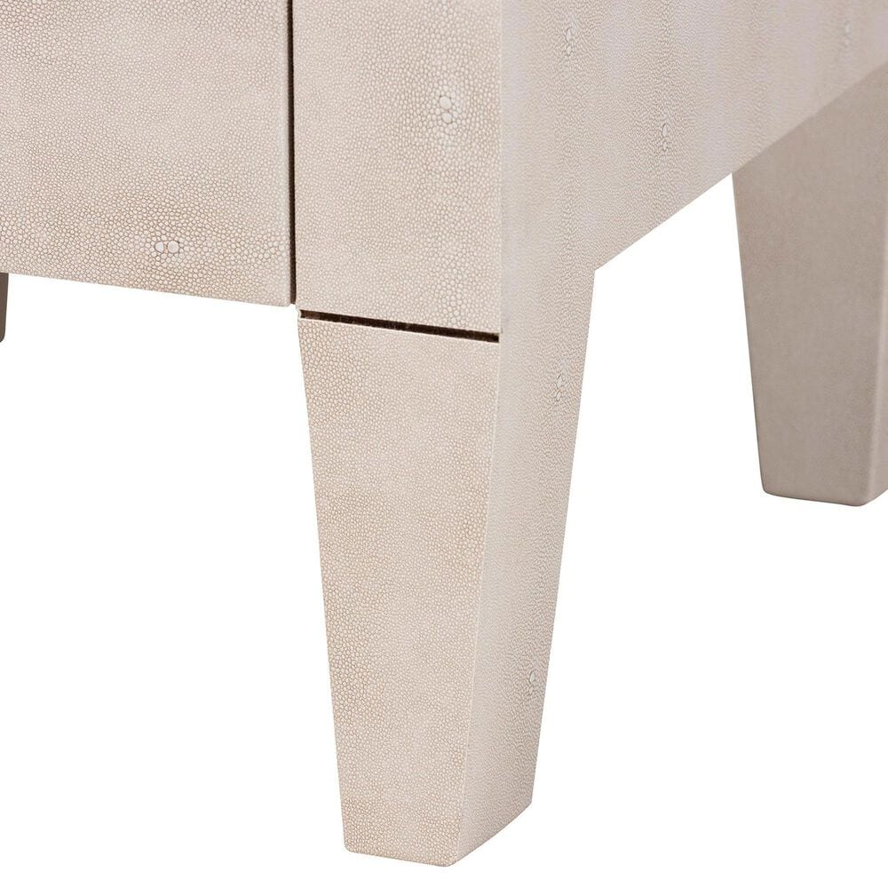 Baxton Studio Leyna 3-Drawer End Table in Beige, , large