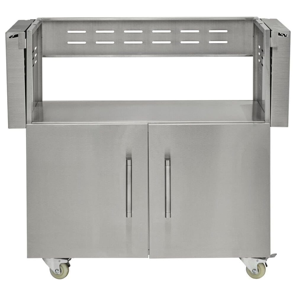 Coyote Outdoor 36" Charcoal Grill Cart in Stainless Steel, , large