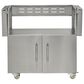 Coyote Outdoor 36" Charcoal Grill Cart in Stainless Steel, , large