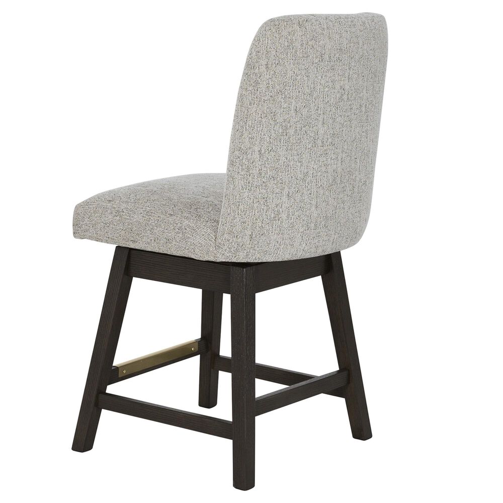 Millenium Burkhaus Counter Stool in Dark Brown Finish and Beige Upholstery, , large