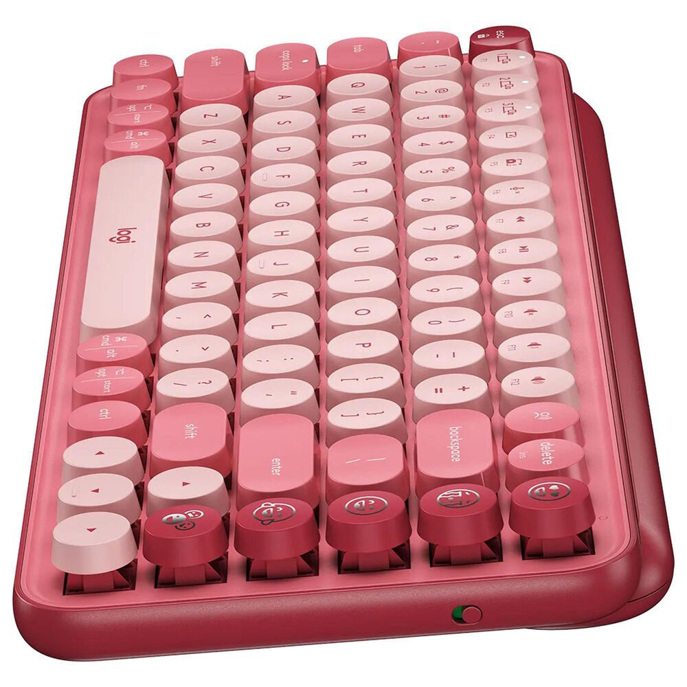 Logitech Pop Emoji Wireless Keyboard Mouse Combo in Pink, , large