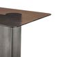 Casabianca Home Luca Dining Table - Smoked Base/Wave Glass, , large