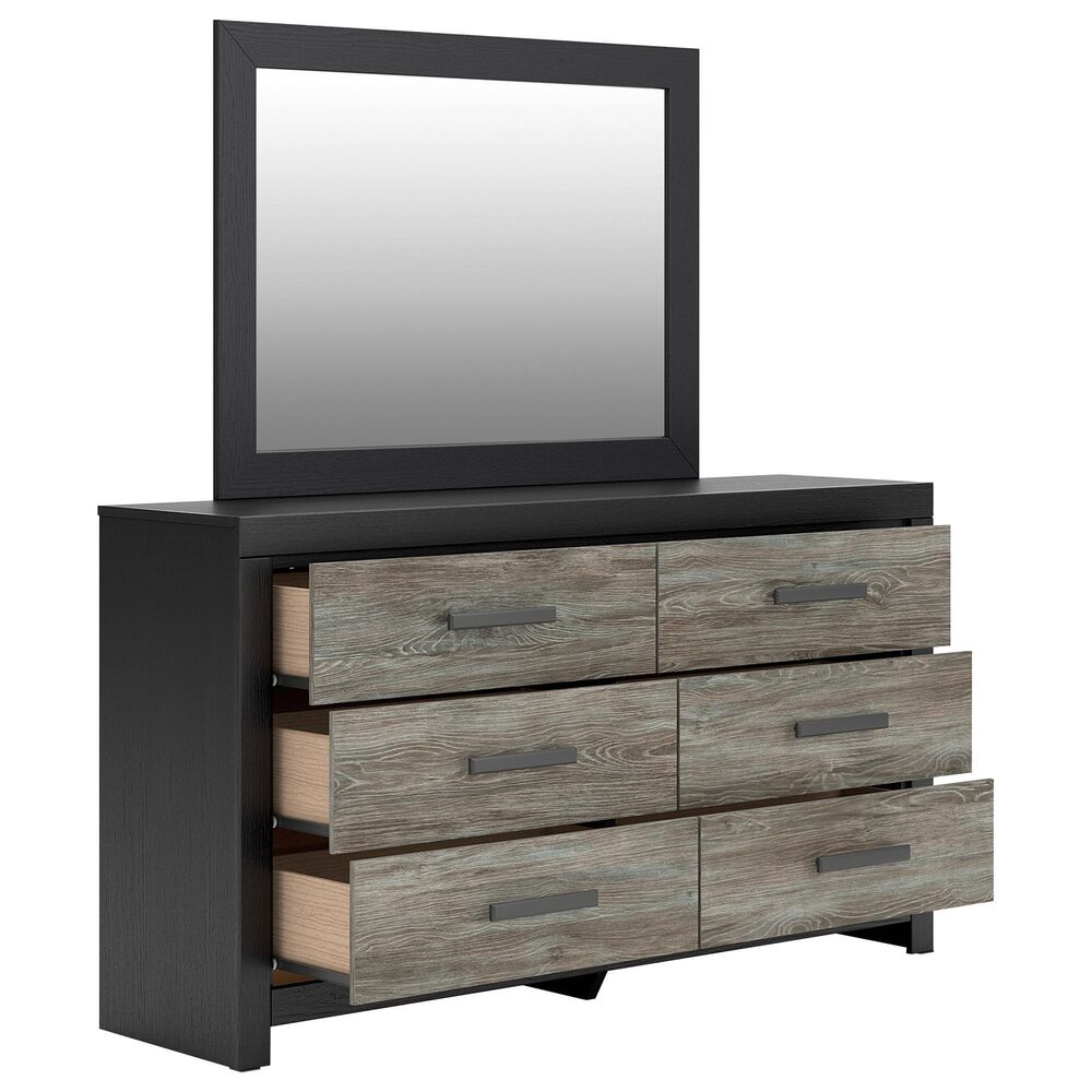 Ashley Broachmyn 5-Piece Full Panel Bedroom Set in Black and Gray, , large