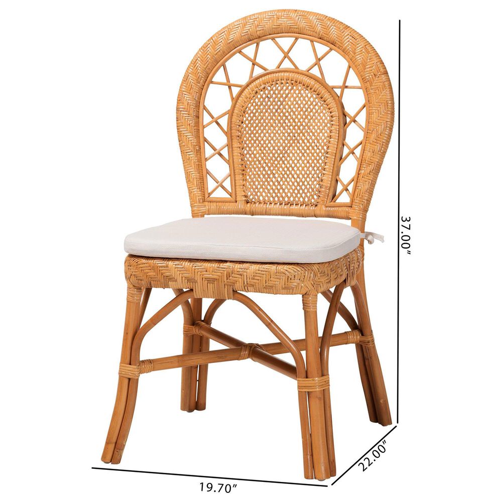Baxton Studio Adam Side Chair in Light Honey, , large