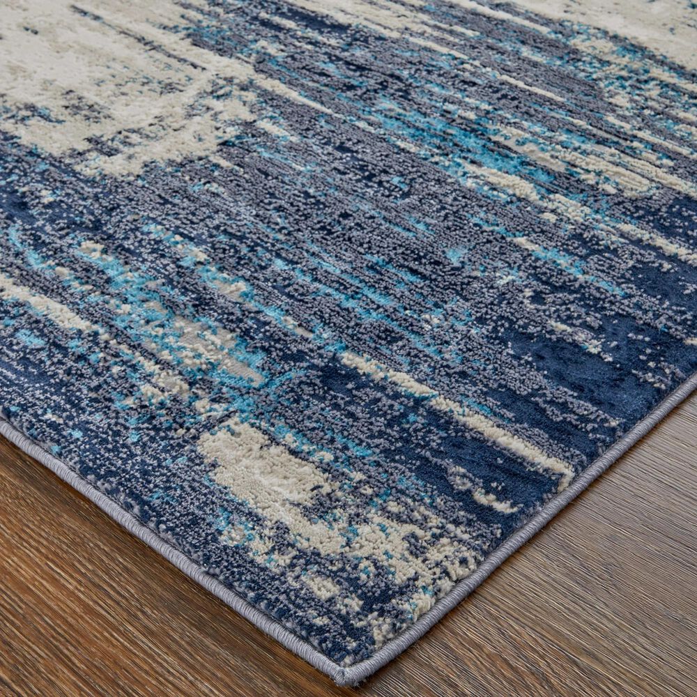 Feizy Indio 1&#39;8&quot; x 2&#39;10&quot; Beige and Blue Area Rug, , large