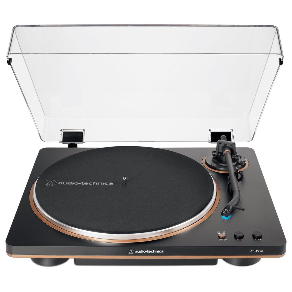 Audio-Technica Fully Automatic Belt-Drive Turntable in Black and Bronze, , large