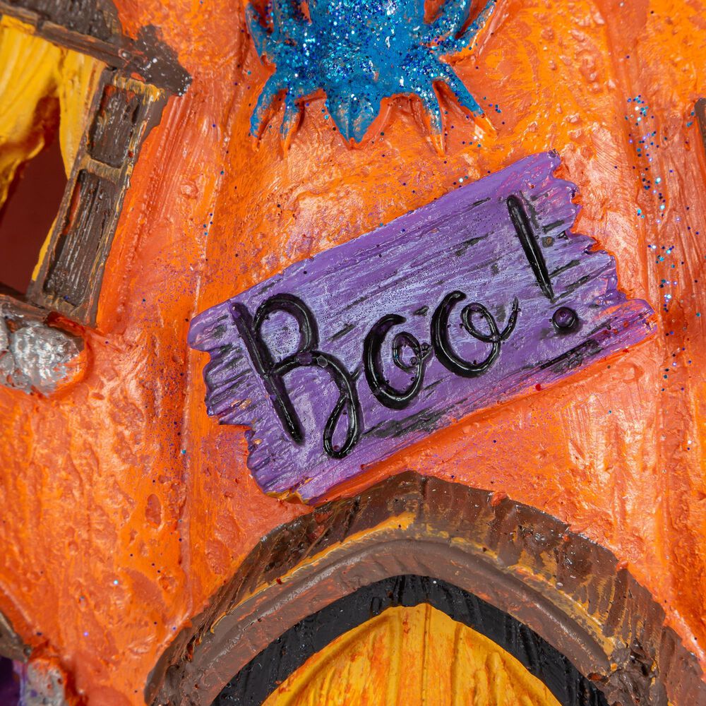 The Gerson Company 2-Piece Halloween Pumpkin House Set in Orange, , large