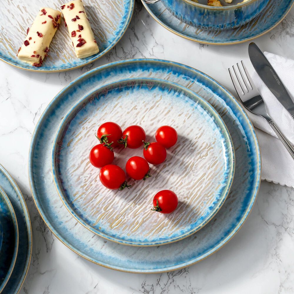Gifts Plus Talia 12-Piece Dinnerware Set in Light Blue, , large