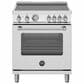 Bertazzoni Master 4.7 Cu. Ft. Freestanding Electric Induction Range in Stainless Steel, , large