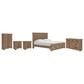 Ashley Oliandon King Storage Bed with Dresser Chest and 2 Nighstands in Brown, , large
