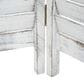 Maple and Jade 3-Panel Shutter Top Partition Room Divider Screen in Washed White and Gray, , large