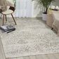 Nourison Damask DAS06 5" x 7" Ivory Area Rug, , large