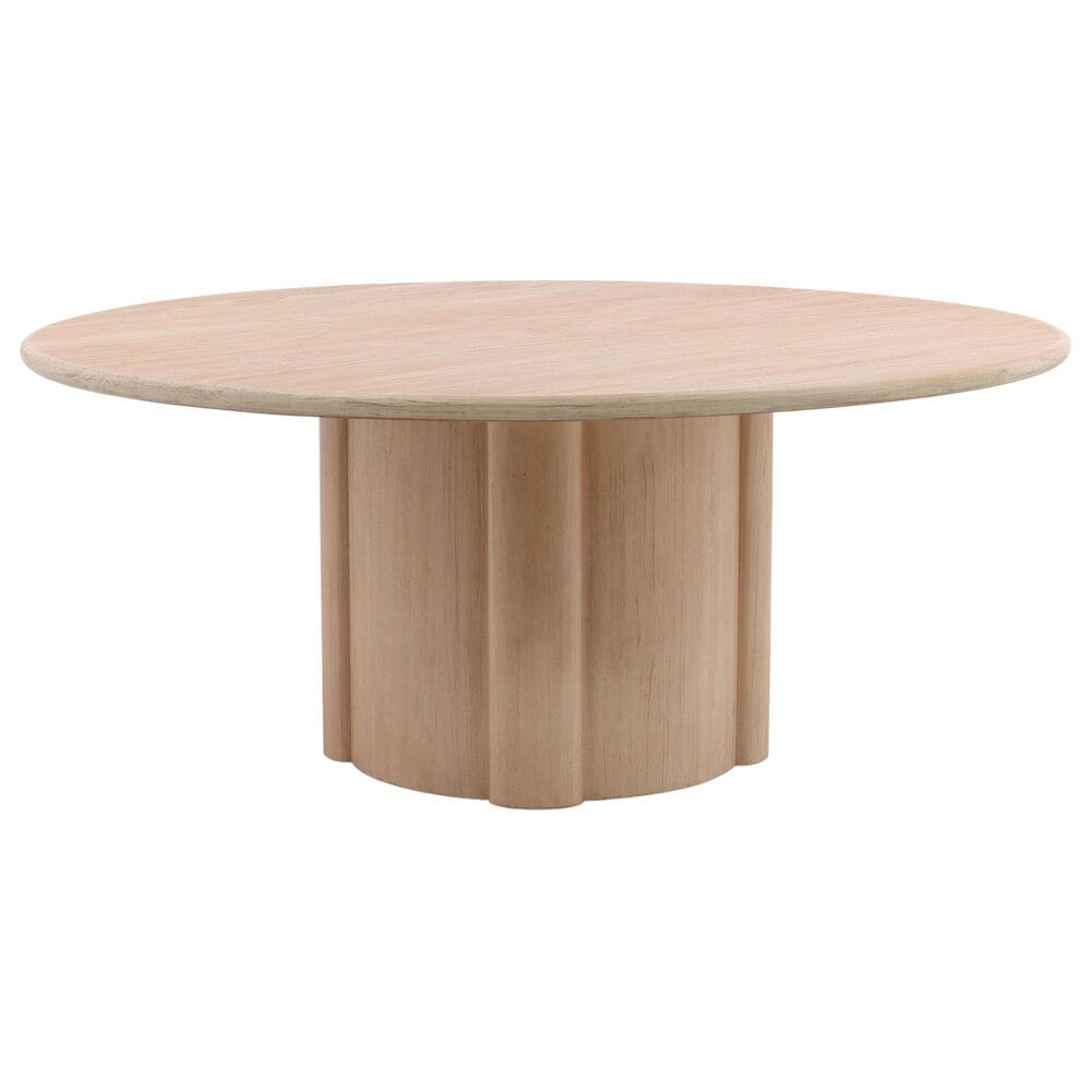 Blue Sun Designs Quintin and Jacquelyn 7-Piece Round Dining Set in Light Natural, , large