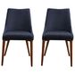 Office Star Products Palmer Side Chair with Navy Cushion (Set of 2), , large