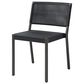 Ebel Outdoor Furniture Orleans Patio Side Chair in Coal and Smoke, , large