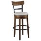 Ashley Valebeck Swivel Bar Stool in Brown and Black, , large