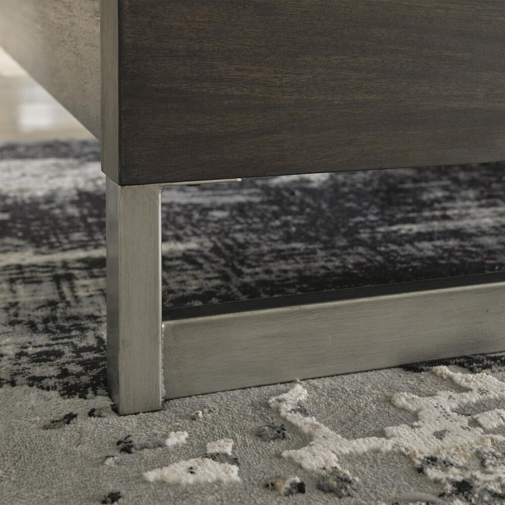 Ashley Arkenton King Panel Bed In Grayish Brown, , large