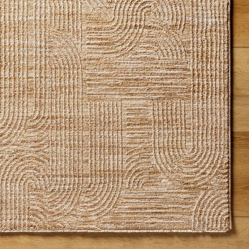 Surya Masterpiece MPC-2310 Beige, Tan and Medium Brown 6'7" x 9'6" Area Rug, , large