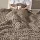 Hampton Park Chenille Chunky Knit 50" x 60" Throw in Brown, , large