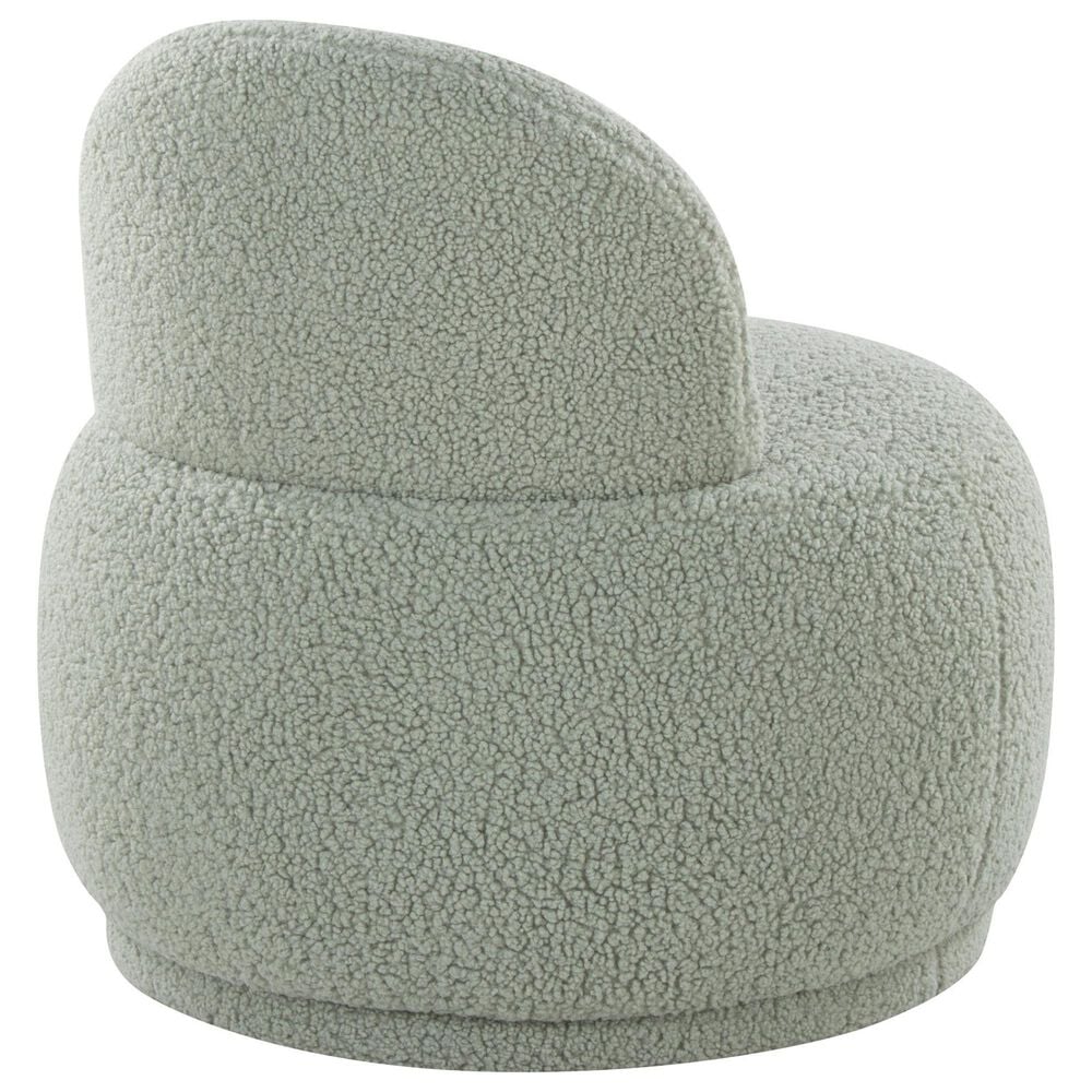 Lumisource Kimi Accent Chair in Green Sherpa, , large
