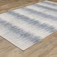 Oriental Weavers Clarke CLA06 Blue and Ivory 8" x 10"Area Rug, , large