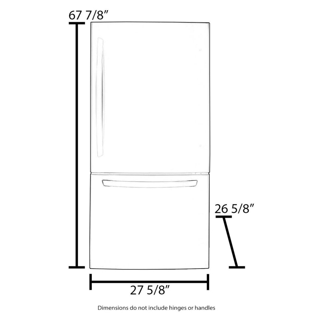 Haier 15 Cu. Ft. Bottom Freezer Refrigerator in Stainless Steel, , large