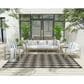 Nourison Positano Geometric Black 6" x 9" Indoor/Outdoor Area Rug, , large