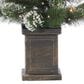 The Gerson Company 4" Potted Hard Christmas Trees in Green (Set of 2), , large
