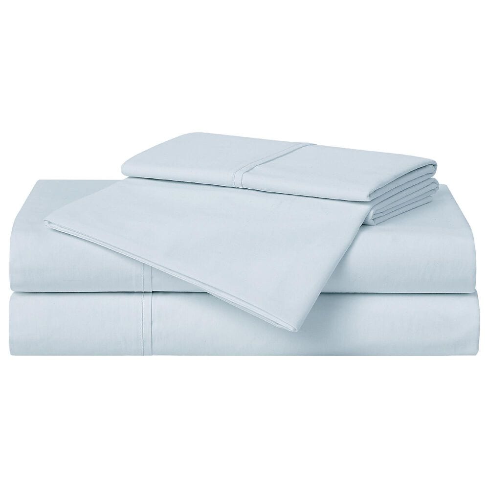 Pem America Cannon Solid Percale 4-Piece Full Sheet Set in Light Blue, , large