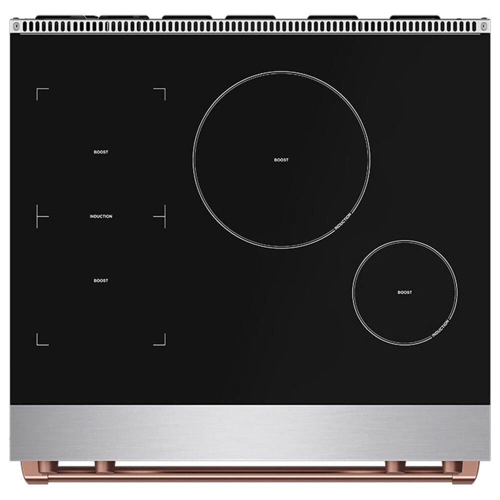 Thor Kitchen Gordon Ramsay 4.8 Cu. Ft. Professional Induction Range with Rose Gold Color Kit Assembly in Stainless Steel, , large