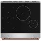 Thor Kitchen Gordon Ramsay 4.8 Cu. Ft. Professional Induction Range with Rose Gold Color Kit Assembly in Stainless Steel, , large